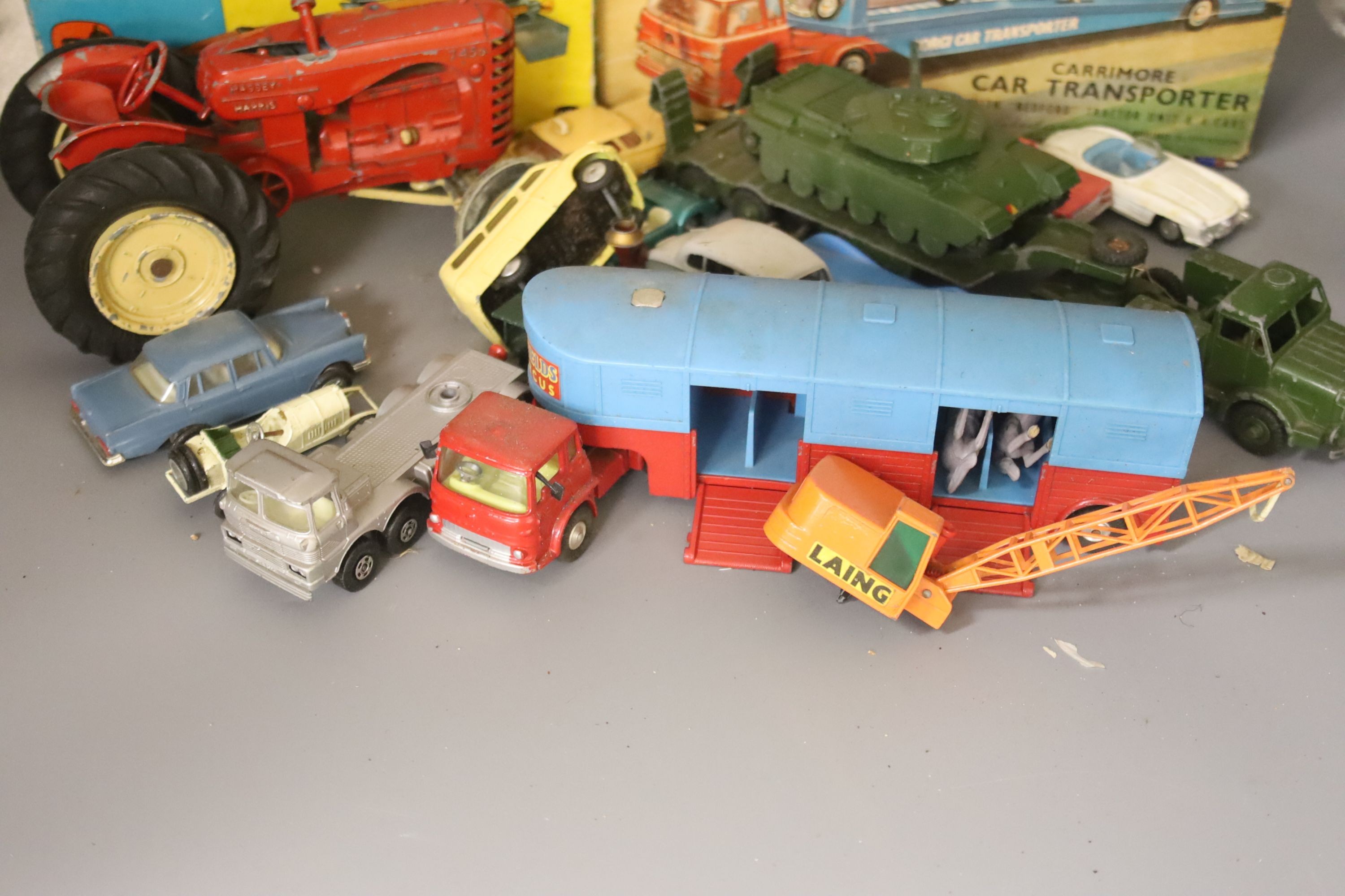 A quantity of Corgi and other toy vehicles